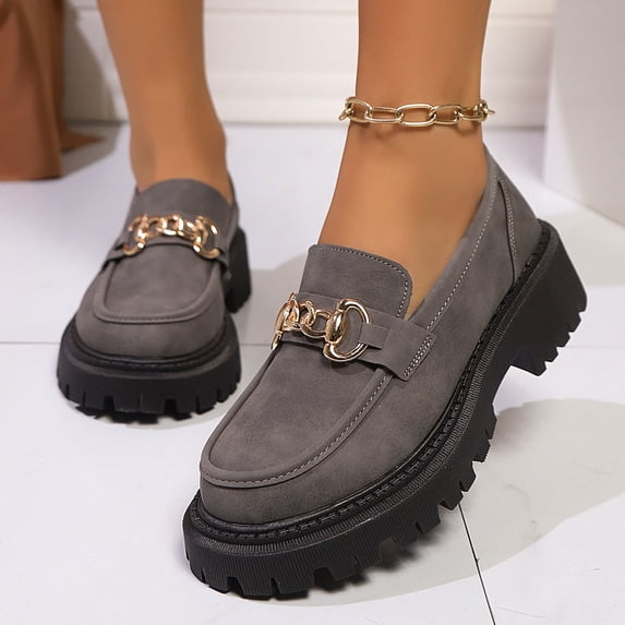 Tawop Women Shoes Casual Women's Shoes Round Toe Loafers
