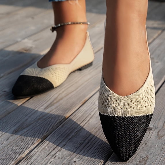 Tawop Women Shoes Slip On Casual Comfort Flat Womens Dress Shoes Breathable Mesh Versatile