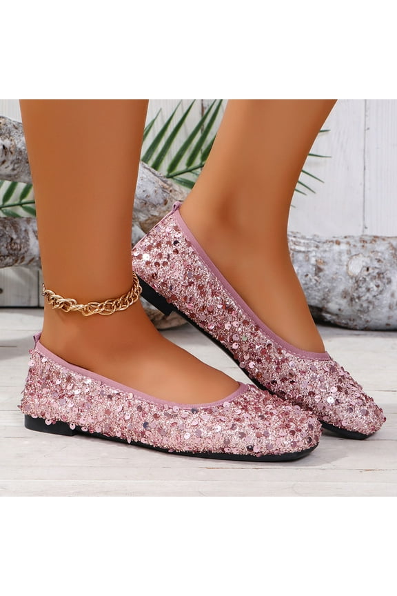 Women Shoes Womens Dress Shoes Work Shoes Flats Casual Comfort Round Toe Slip On Pink 8.5