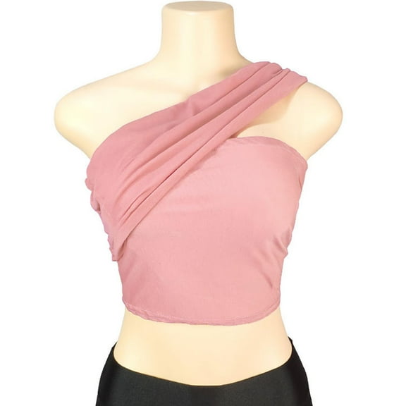 Tawop Women's Shirts Womens Tee Shirts Short Sleeve Solid Sleeveless Crop Pink Xl