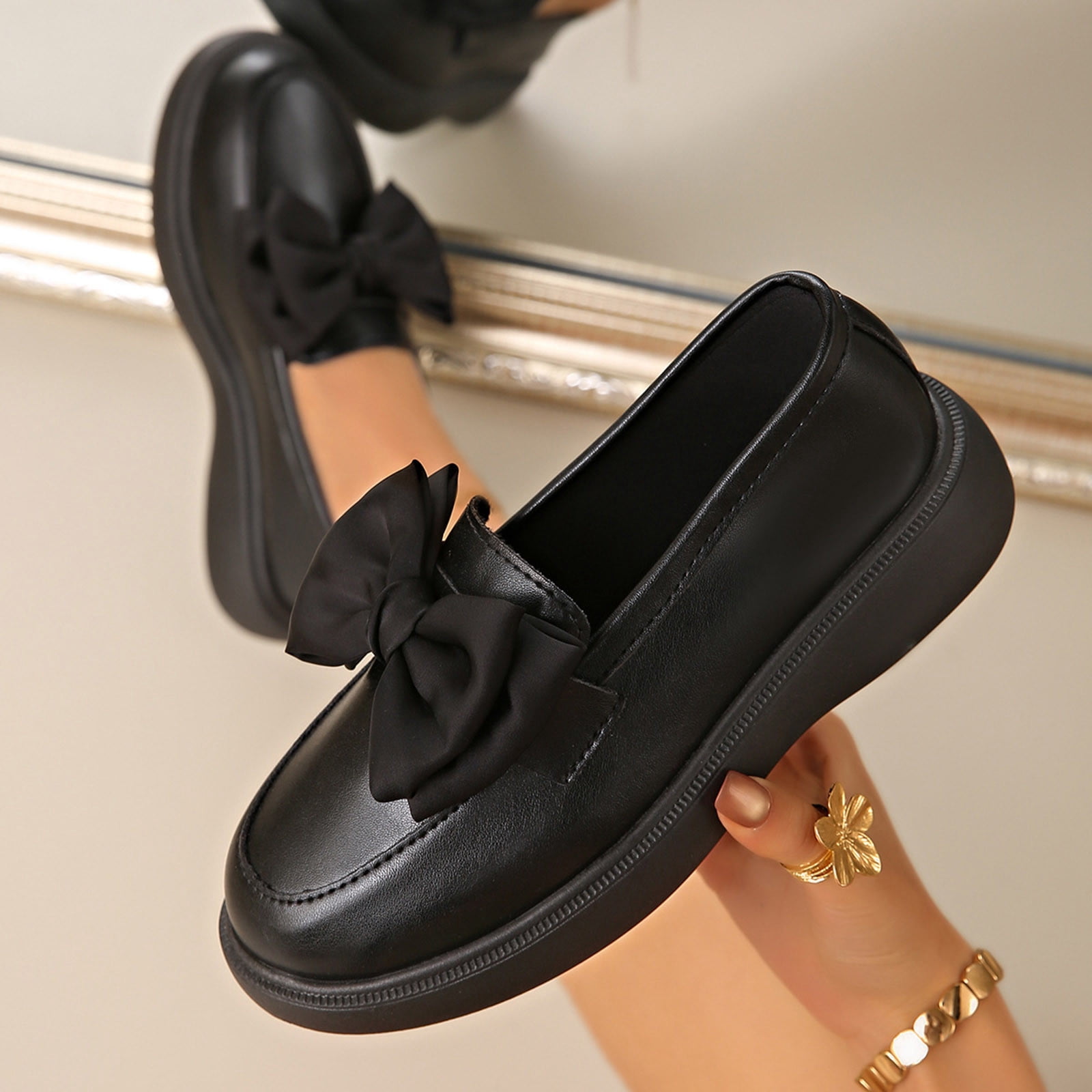 cute women's dress shoes YDYCG Women Spring Autumn Steady High Heels Pumps Comfortable and Fashionable All-Match Shoes Office Lady Boots (Color : Black, Shoe Size : 7.5) Suitable for outdoor walking 10 Most Comfortable Dressy Shoes