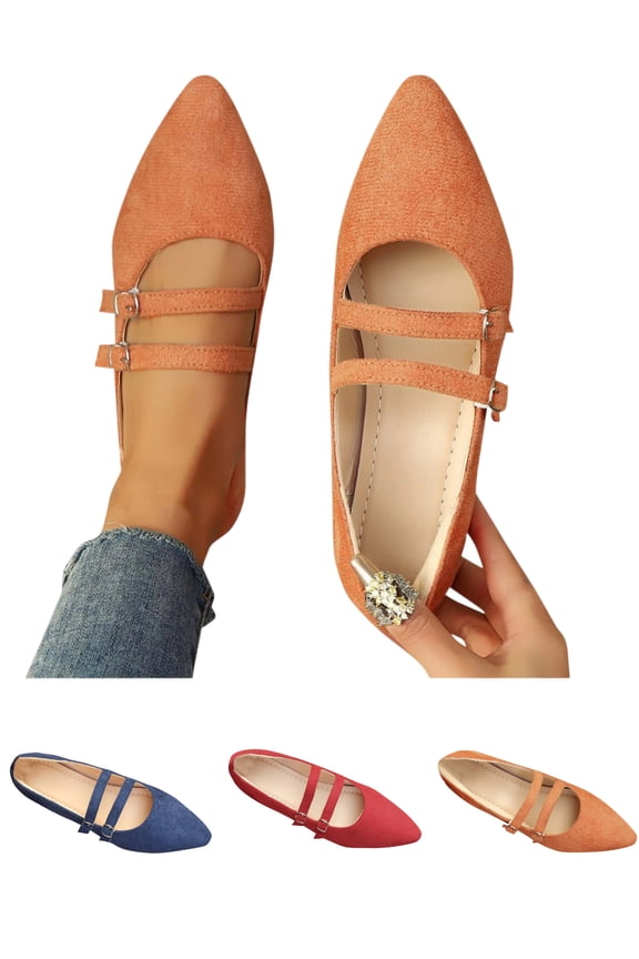 Women Shoes Breathable Comfort Casual Pointed Toe Flats Dress Shoes Women