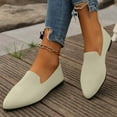 thumbnail image 1 of Tawop Women's Shoes Womens Dress Shoes Work Shoes Flats Casual Comfort Pointy Toe Beige 5.5, 1 of 5