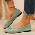 thumbnail image 1 of Tawop Women's Shoes Womens Dress Shoes Work Shoes Flats Casual Comfort Wedge Green 8.5, 1 of 9