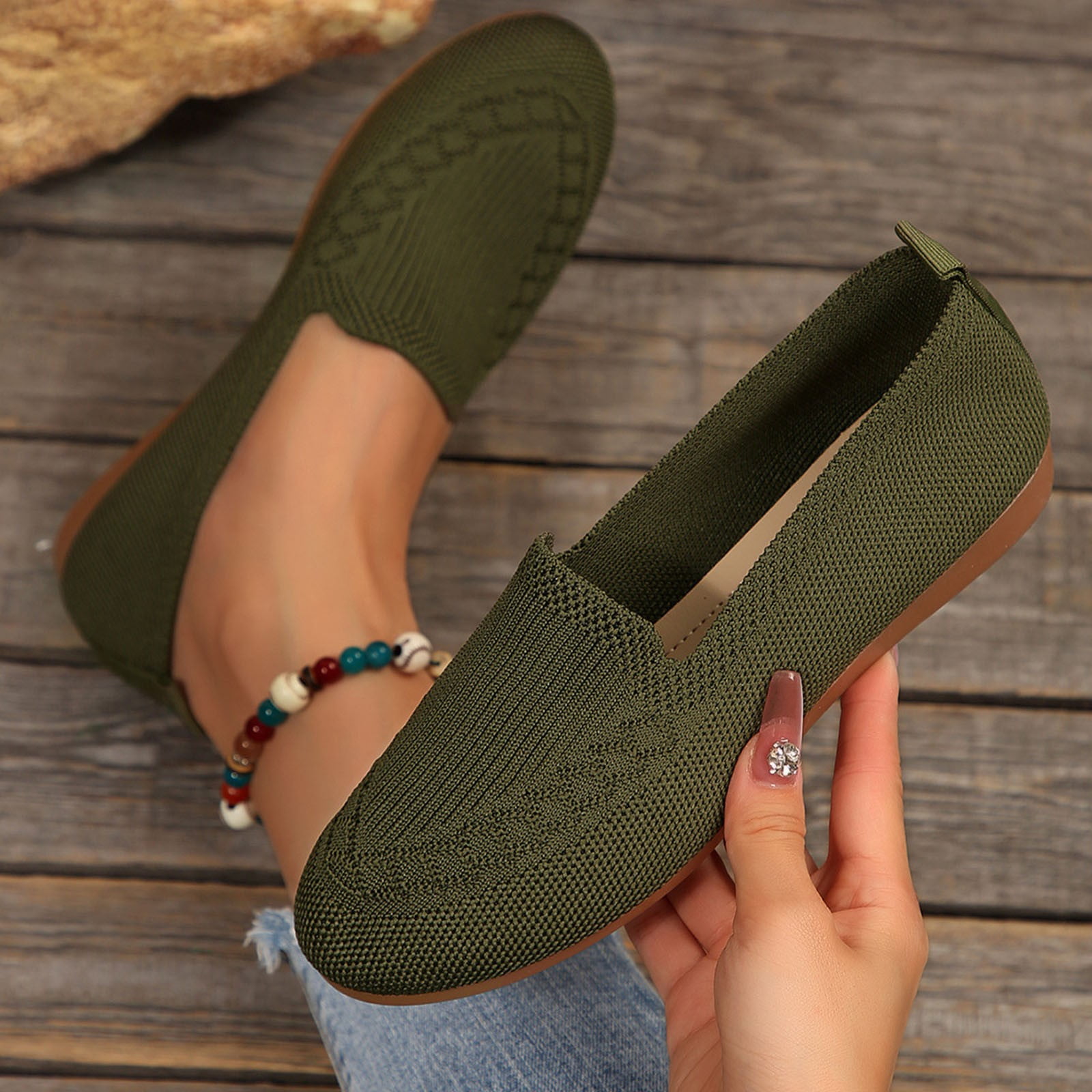 Tawop Women's Shoes Womens Dress Shoes Work Shoes Flats Mesh Casual Dress Green 6.5 - Walmart.com Tawop Women's Shoes Womens Dress Shoes Work Shoes Flats Mesh Casual Dress Green 6.5 - Walmart.com