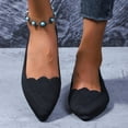 thumbnail image 1 of Tawop Women's Shoes Womens Dress Shoes Work Shoes Flats Pointy Toe Casual Black 5.5, 1 of 5