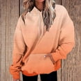 thumbnail image 1 of Tawop Women's Sweatshirts and Hoodies Tops for Women Womens Sweatshirts Long Sleeve Drop Shoulder Orange 2XL, 1 of 7