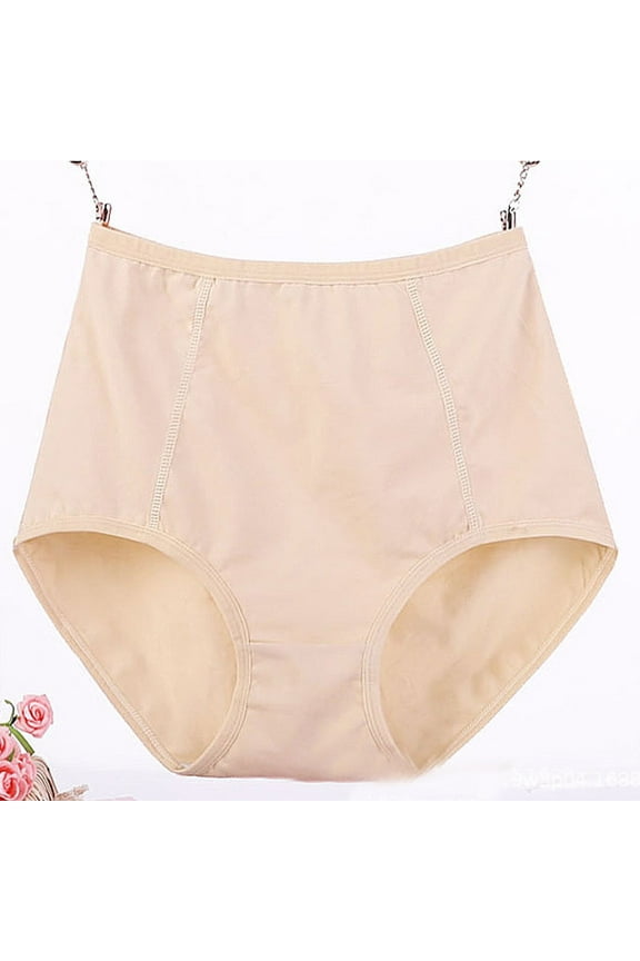 Tawop Womens Cotton Underwear High Waisted Leakproof Incontinence Washable Panties Panties Size XL-6XL
