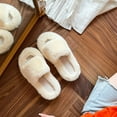 thumbnail image 1 of Tawop Womens House Shoes Fuzzy Fluffy Warm Cozy Slippers Indoor&Outdoor Fall Winter, 1 of 7