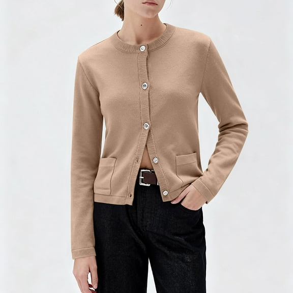 Tawop Womens Jacket Sweaters Long Sleeve Knitted Open Front Womens Jackets