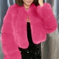 thumbnail image 1 of Tawop Womens Jackets Fuzzy Loose Outwear Faux Fur Womens Jackets Trendy Plus Size Winter, 1 of 4