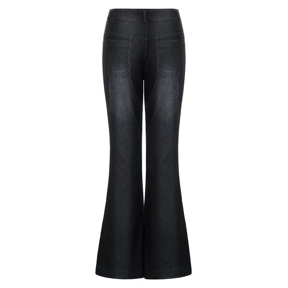 Tawop Womens Jeans Mid Rise Bootcut Denim Pants with Pocket Classic Design Slim Jeggings for Women Everyday Wear