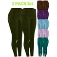 thumbnail image 1 of Tawop Athletic Workout Womens Leggings High Waisted Leggings for Women with Side Pockets Tummy Control Hip Lift Running Yoga Green L, 1 of 8