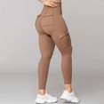 thumbnail image 1 of Tawop Womens Leggings Multiple Pockets High Waisted Leggings Butt Lift Fitness Running Leggings Quickly Dry Tight Utility Leggings, 1 of 8