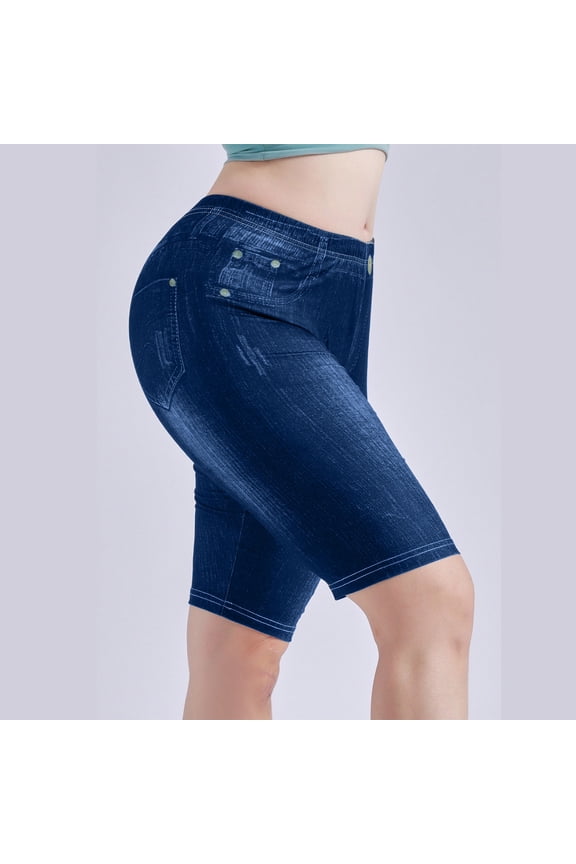 Womens Leggings Shorts for Women Slim Fit Lightweight Tight Strechy Jeggings