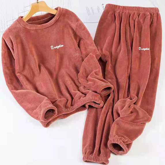 Tawop Womens Lounge Sets Tops and Pants Plush Soft Comfort Pajamas Outfits Sleepwear, Freesize