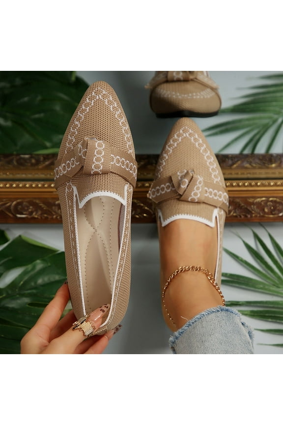 Womens Shoes Shoes Under $ 5.00 Casual Flat Breathable Mesh Comfy Low Heel Beige 9