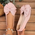 thumbnail image 1 of Tawop Womens Shoes Slip On Casual Flat Womens Dress Shoes Round Toe Loafers Retro Versatile Bowknot, 1 of 9