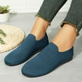 thumbnail image 1 of Tawop Womens Shoes Womens Dress Shoes Work Shoes Flats Mesh Casual Dress Blue 5.5, 1 of 9