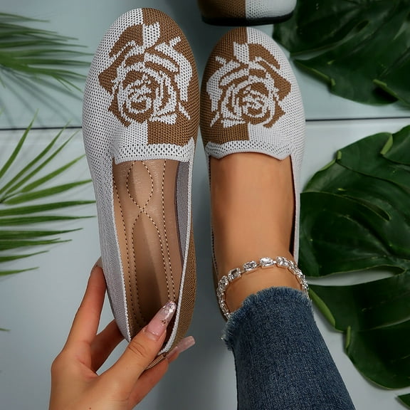 Tawop Womens Shoes Womens Dress Shoes Work Shoes Flats Mesh Casual Dress Gray 8.5