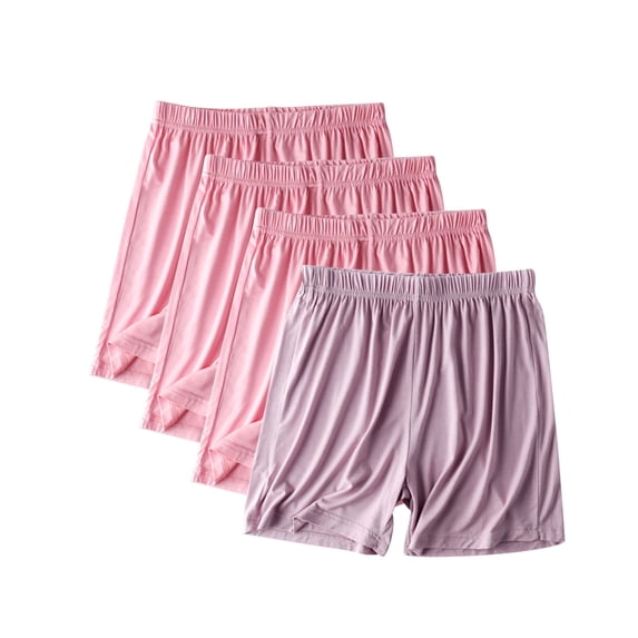 Tawop Womens Shorts Board Mid Waist Loose Strech Casual Lounge Modal Cotton Polyester 4 Pack Shorts Gifts for Mom
