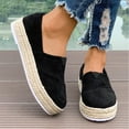 thumbnail image 1 of Tawop Women Shoes Womens Slip On Shoes Casual Comfort Flat Round Toe Black Size 5.5, 1 of 9