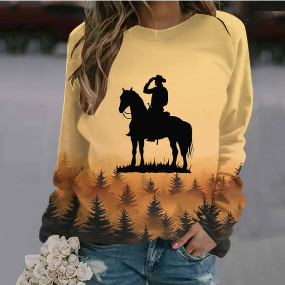 Tawop Womens Sweatshirts Tops Sweatshirt Crew Neck Long Sleeve Solid Multicolor XL