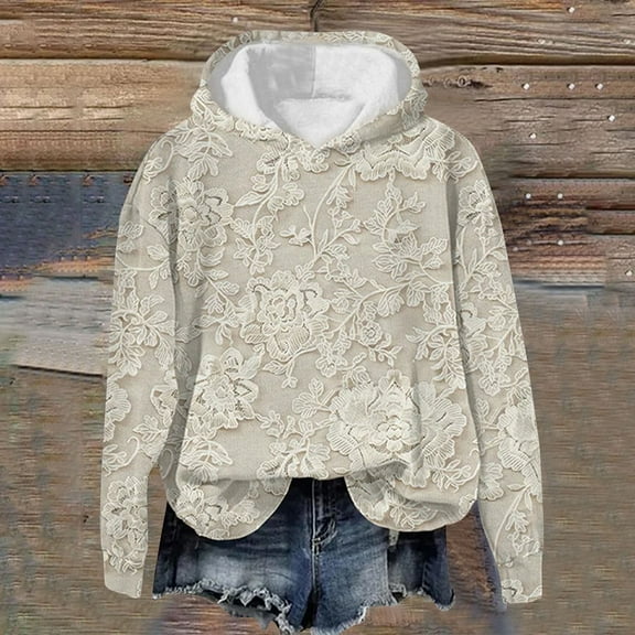 Tawop Womens Sweatshirts Womens Top Sweatshirts for Women Crew Neck Long Sleeve Hoodies Graphic Multicolor 4XL