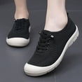 thumbnail image 1 of Tawop Shoes Women Clearance Womens Tennis Shoes Casual Flat Round Toe Soft Black Size 9, 1 of 6