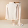 thumbnail image 1 of Tawop Womens Thermal Underwear Long John Set Base Layer Winter Warm Top and Bottom(Beige,XL), 1 of 5