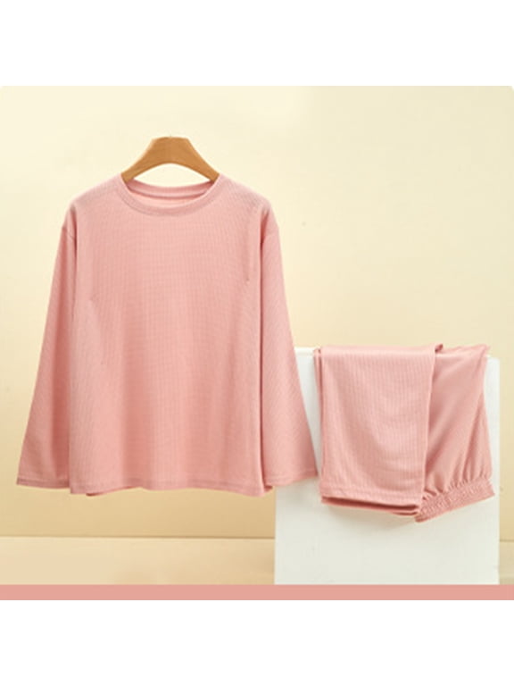 Womens Thermal Underwear Packs Base Layer Long John Set Winter Cold Weather Warm Top and Bottom(Pink,3XL)