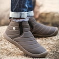 thumbnail image 1 of Tawop Yellow Boots,Couples Comfortable Casual Shoes Men Winter Water-Resistant Flat Fur Lined Boots Heel Boots For Women Toddler Boots For Girls, 1 of 5
