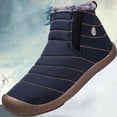 thumbnail image 1 of Tawop Boys Cowboy Boots,Couples Comfortable Casual Shoes Men Winter Water-Resistant Flat Fur Lined Boots Boots For Women Knee High Combat Boots, 1 of 5