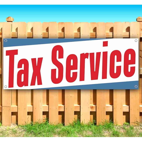 Tax Service Fast Refund 13 oz Vinyl Banner With Metal Grommets