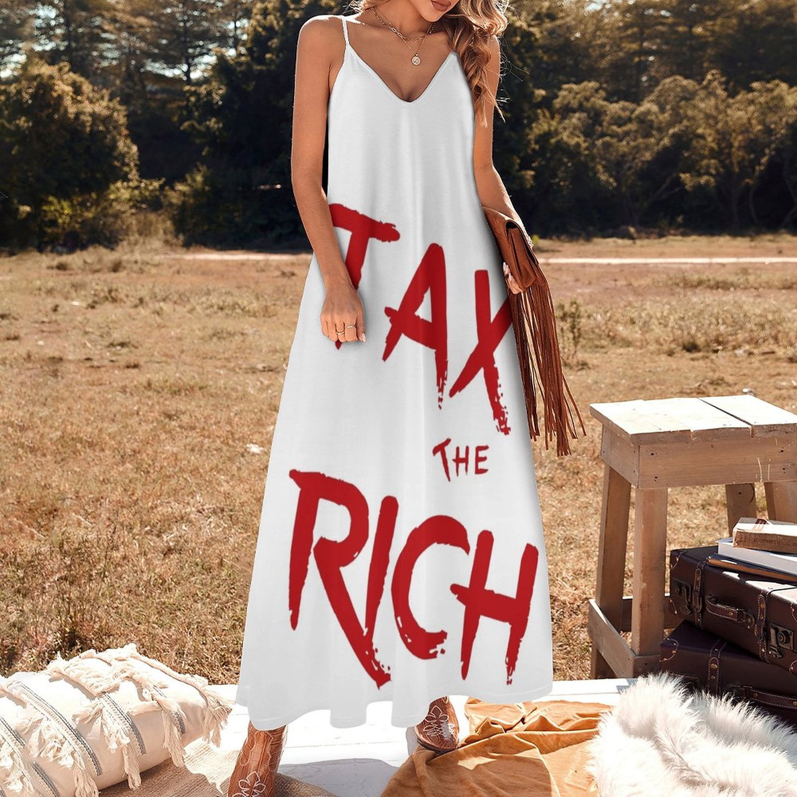 Tax The Rich AOC Sleeveless Dress dresses for women luxury designer party woman dress - Walmart.com Tax The Rich AOC Sleeveless Dress dresses for women luxury designer party woman dress - Walmart.com