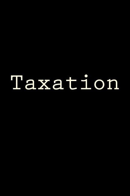 Taxation : Notebook (Paperback)