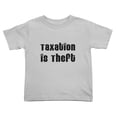 thumbnail image 1 of Taxation is Theft Funny Toddler T Shirts for Boys Girls (Gray, 2T), 1 of 5