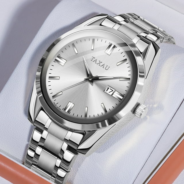 Taxau Watch For Men Classic Silver Mens Watch Men Luxury Watch With ...