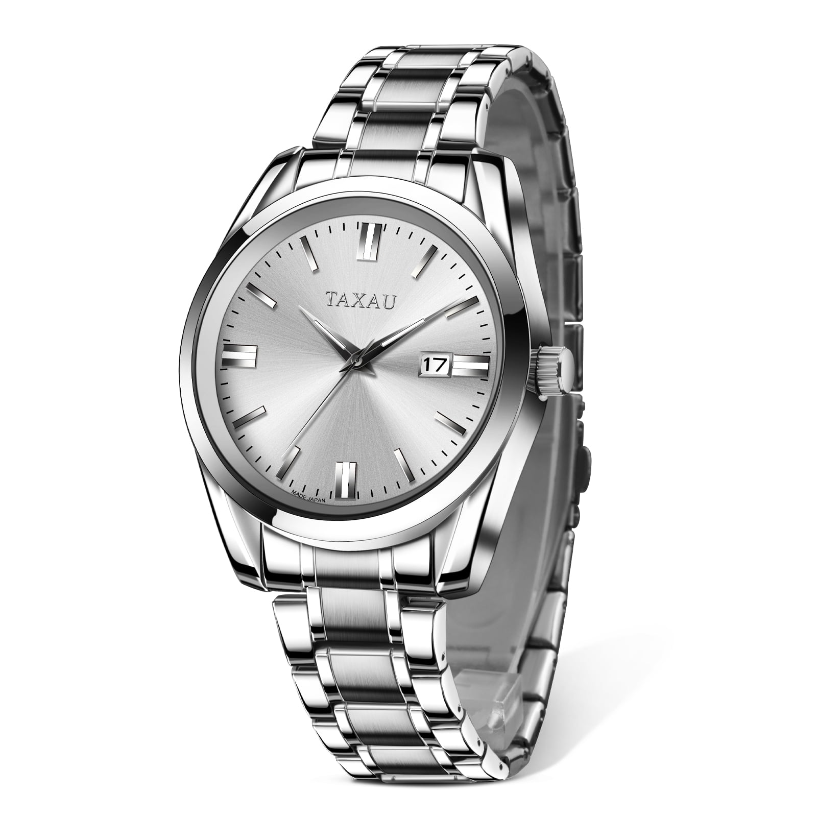 Taxau Watch For Men Classic Silver Mens Watch Men Luxury Watch With