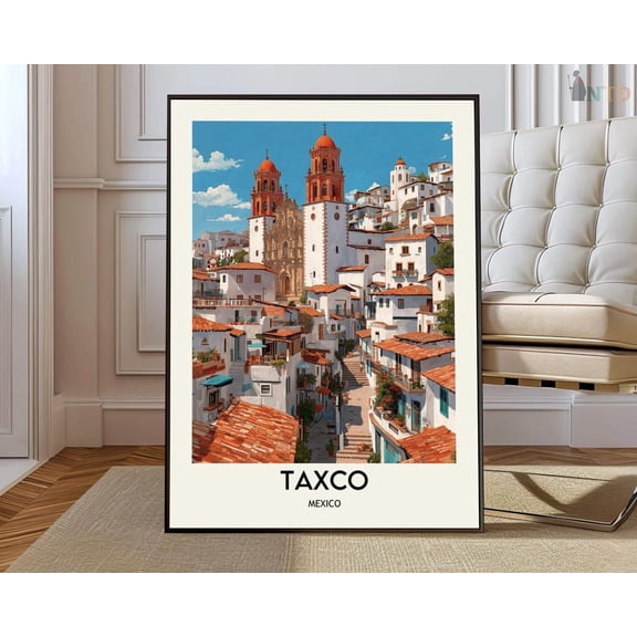 Taxco Mexico Cityscape Wall Art Travel Decor Photo Print Unframed Paper Print