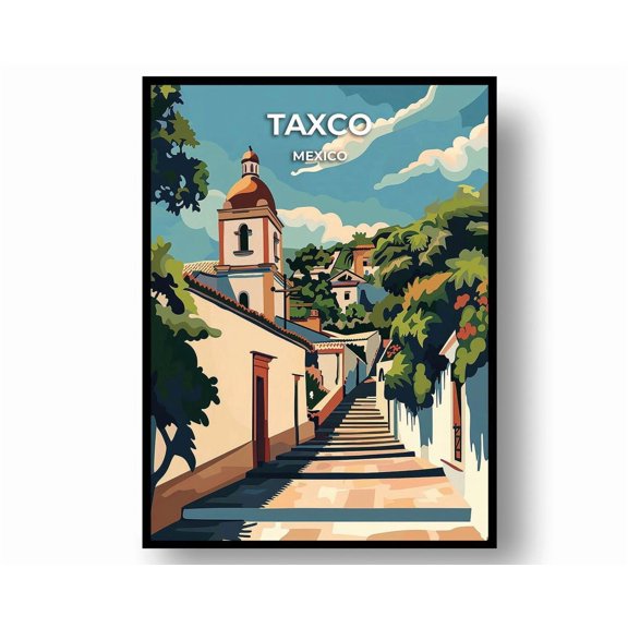 Taxco Mexico Travel Poster
