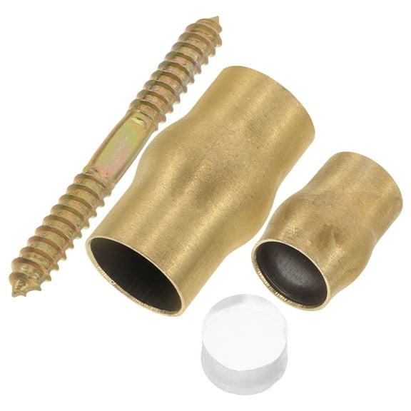 CTIRCHIU Anti Slip Walking Cane Protective Cover Brass 1 Set Golden