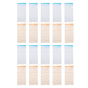 Taxenne 100-Pack Employee Attendance Cards for Warehouse & Office - Time Tracking Sheets for Workforce Management