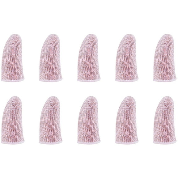 CTIRCHIU Pink Compact and Lightweight Carbon Fiber Finger Sleeves 10Pack for Gamers Mobile Phone Gaming Indoor Use