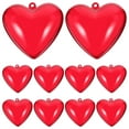thumbnail image 1 of Taxenne Set of 10 Fillable Plastic Heart Ornaments, Wedding Hanging Decor Pendants for Party and Home, 1 of 10