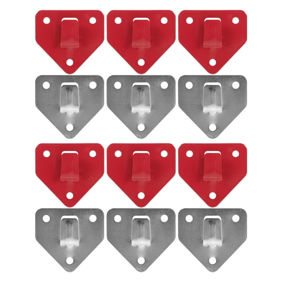 CTIRCHIU fire extinguisher wall hook Fire Extinguisher Hook Powder Coated Red 12pcs for Office Use