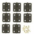 thumbnail image 1 of Taxenne 20pcs Miniature Hinges Set for Furniture Cabinets and Closets with 80 Screws Included, 1 of 10