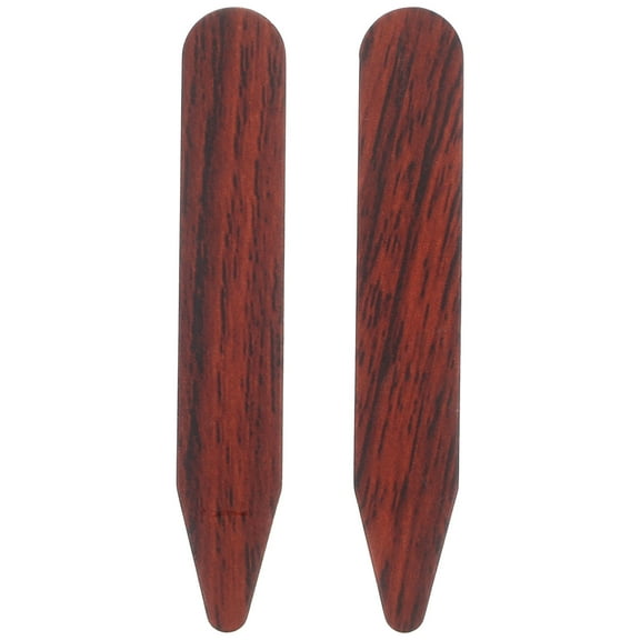 Taxenne 2pcs Wooden Collar Stays for Shirts, Collar Support and Fixing Supplies to Keep Shirt Collars Crisp
