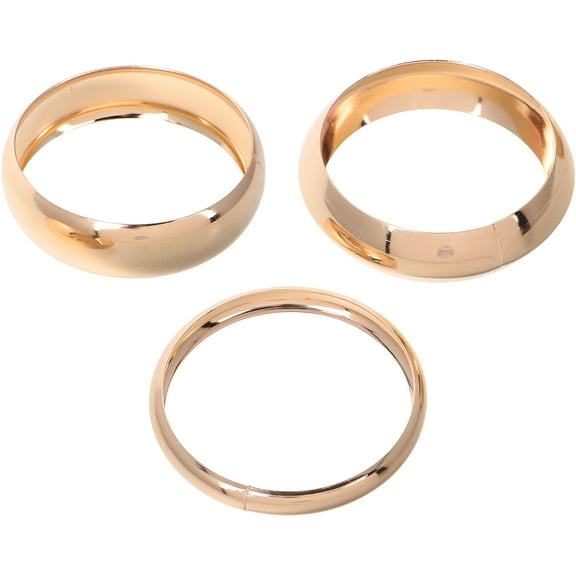 CTIRCHIU Golden Iron 3Pcs Gold Bangle Bracelet For Women