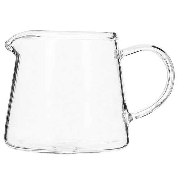 CTIRCHIU Tea Service Glass Milk Pitcher 1Pack 3.5x2.6x2.4in